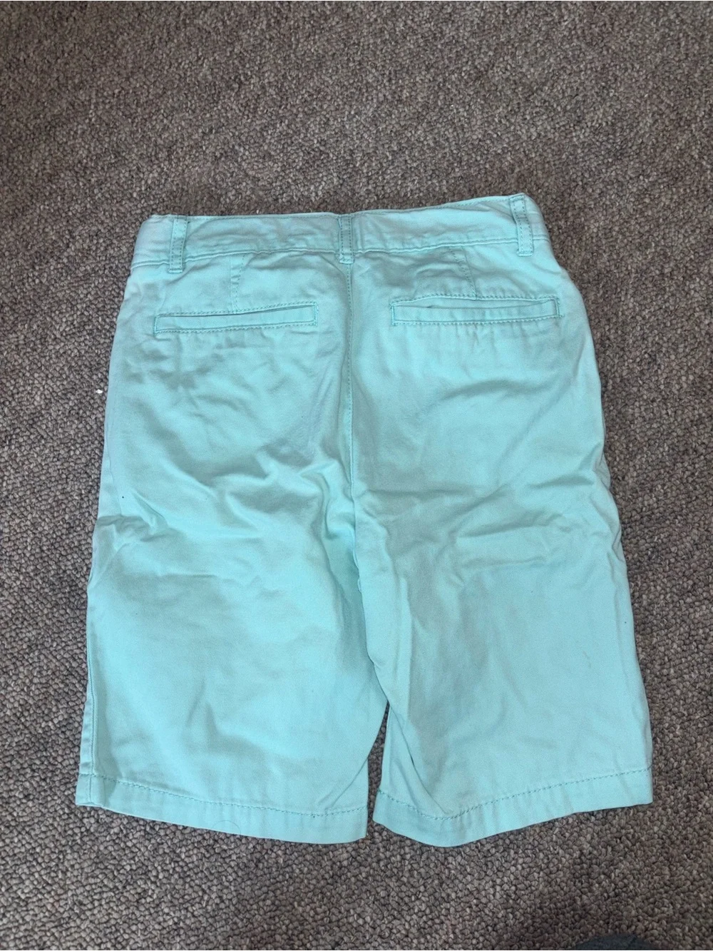 Boys Light Aqua Cotton Shorts